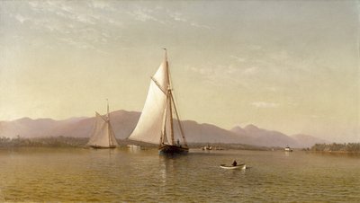 De Hudson bij de Tappan Zee door Francis Augustus Silva